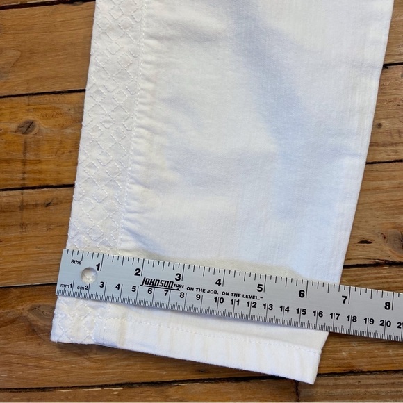 BETTY Barclay trousers white denim Perfect body high rise jeans plus size 16 - Picture 15 of 16